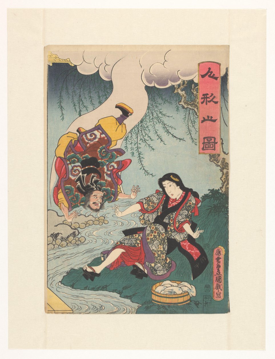 Nesmrtelný pád z mraku od Utagawa Kunisada (I)