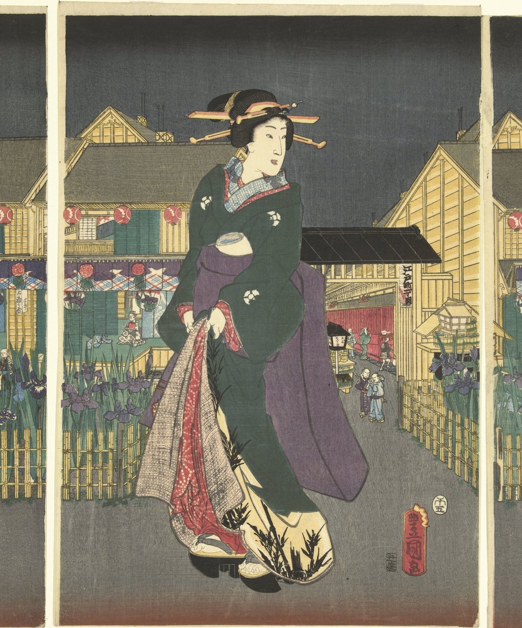 Kosatce v plném květu od Utagawa Kunisada (I)
