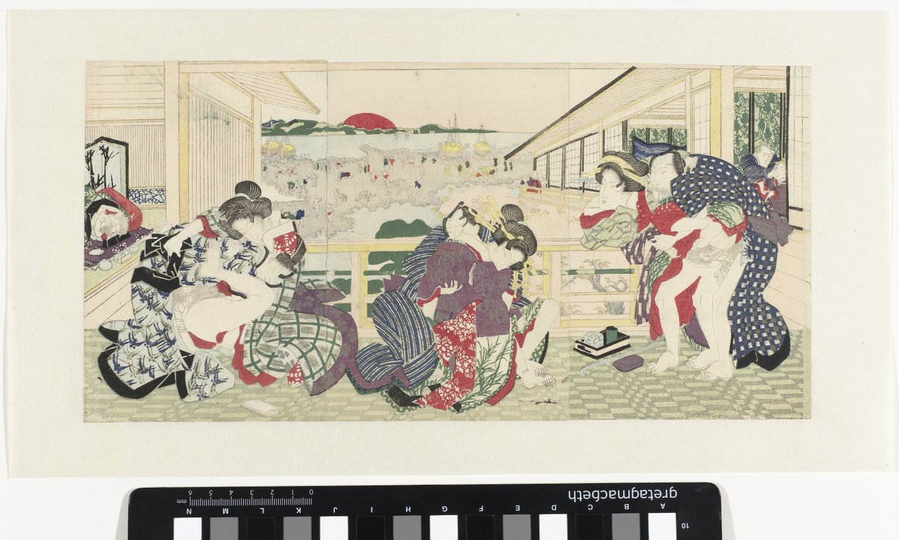 Milující páry na verandě od Utagawa Kunisada (I)