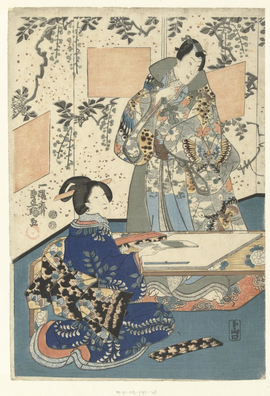 Princ Genji a dvorní dáma od Utagawa Kunisada (I)