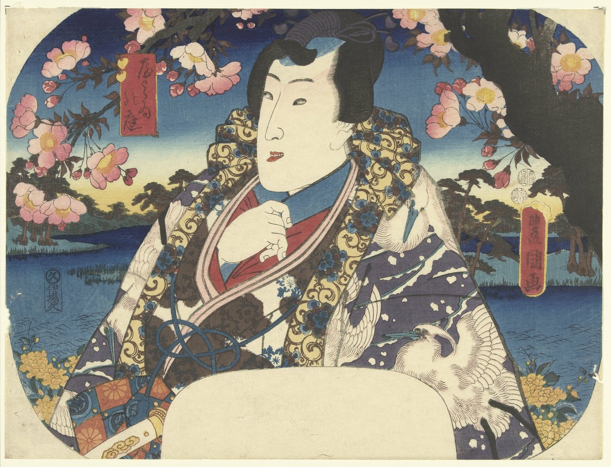 Princ Genji s třešňovým květem od Utagawa Kunisada (I)