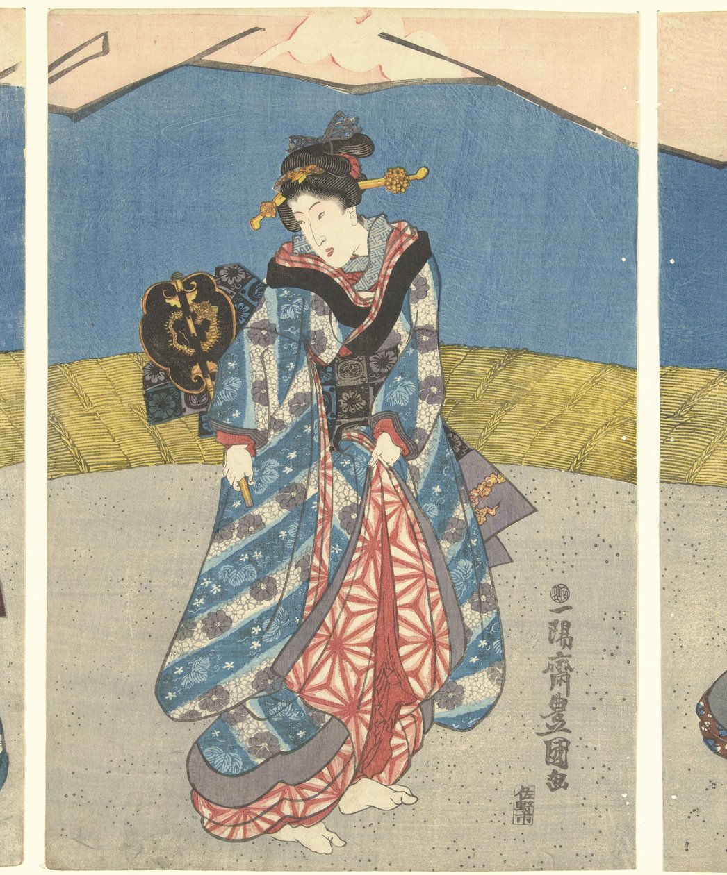 Krásky na kohoutím zápase od Utagawa Kunisada (I)
