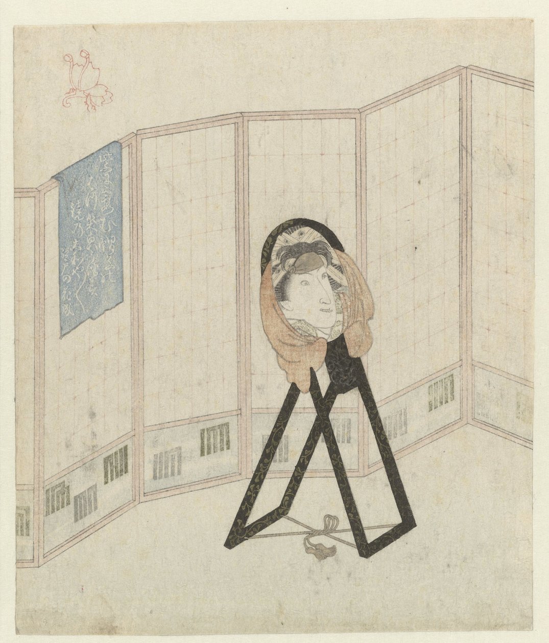 Zrcadlo na přepážce místnosti od Utagawa Kunisada (I)