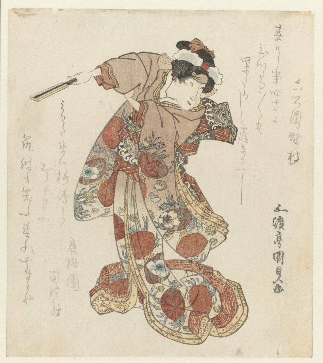 Žena s ventilátorem v ruce od Utagawa Kunisada (I)