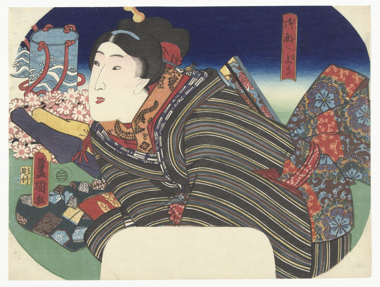 Žena s vodní hrnce od Utagawa Kunisada (I)
