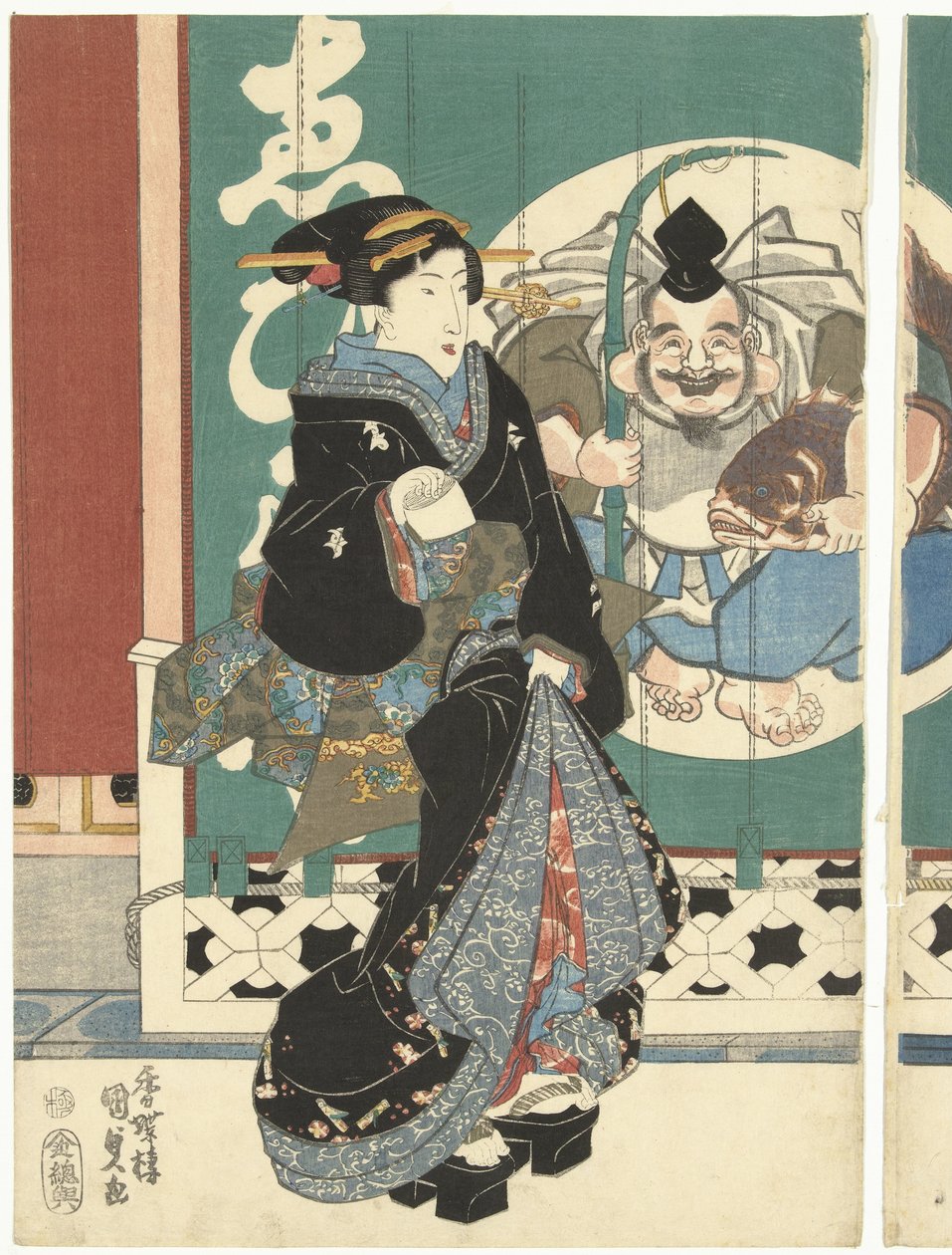 Ženy v obchodě Ebisuya od Utagawa Kunisada (I)