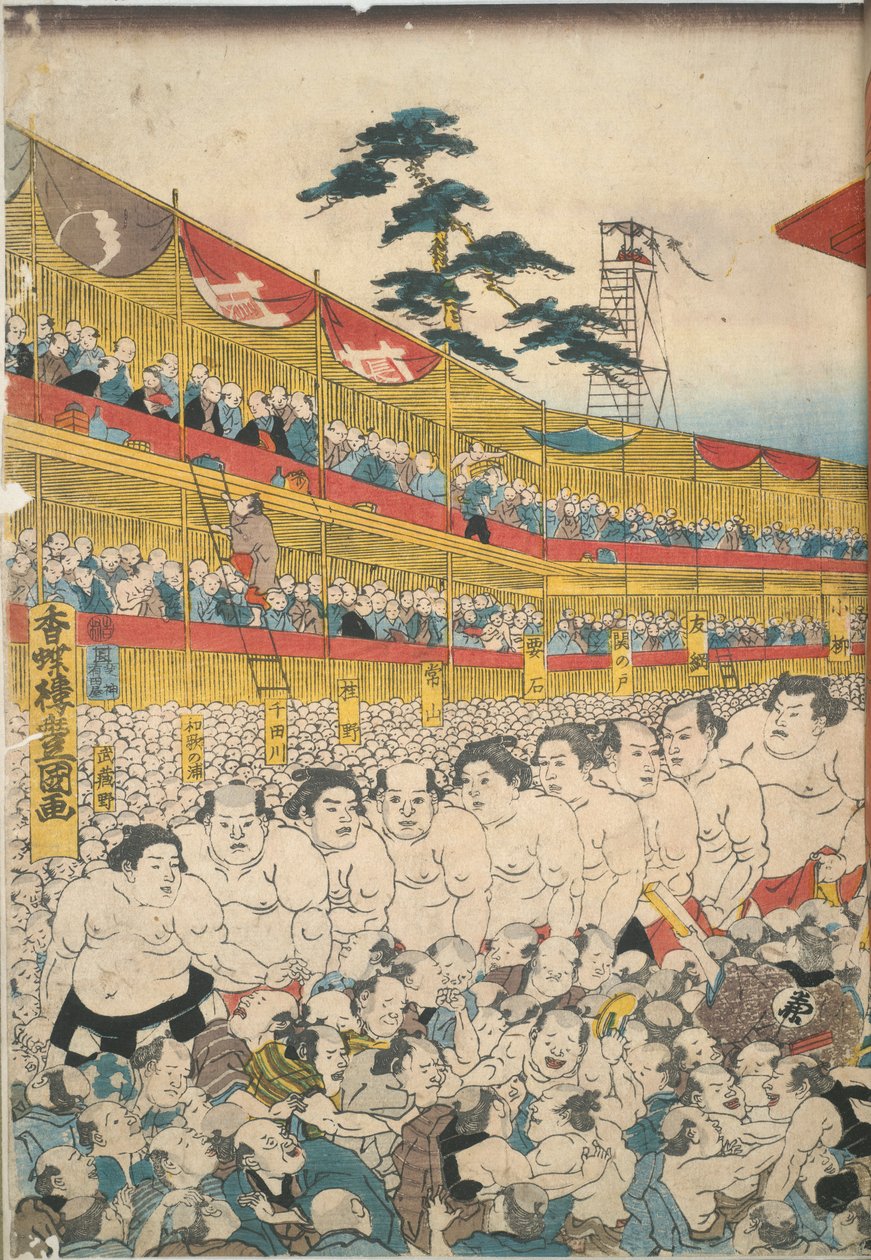 Obrázky z Velkého festivalu sumo od Utagawa Kunisada