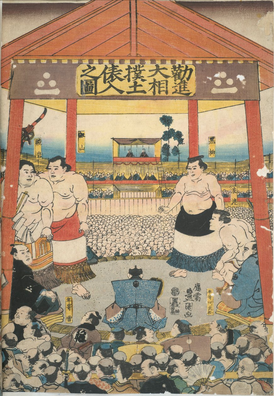 Obrázky z Velkého festivalu sumo od Utagawa Kunisada