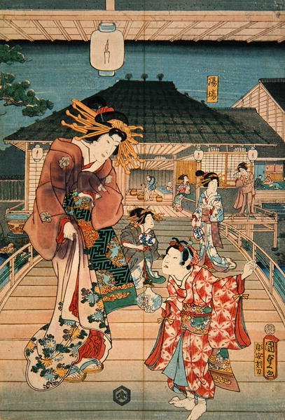 Scéna v nevěstinci od Utagawa Kunisada II