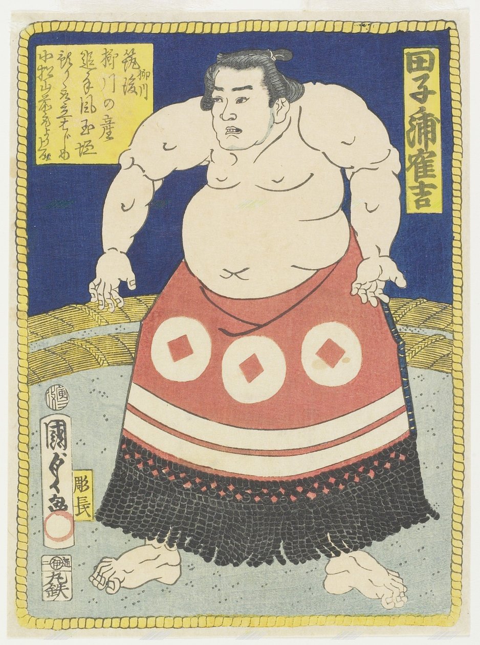 W Les ster Tagonoura Tsuruyoshi, březen 1866 od Utagawa Kunisada II
