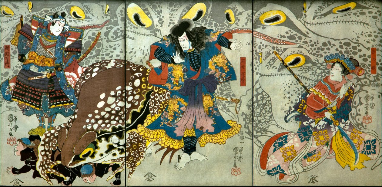 Bandō Shiuka jako princezna Morokoshi od Utagawa Kuniyoshi