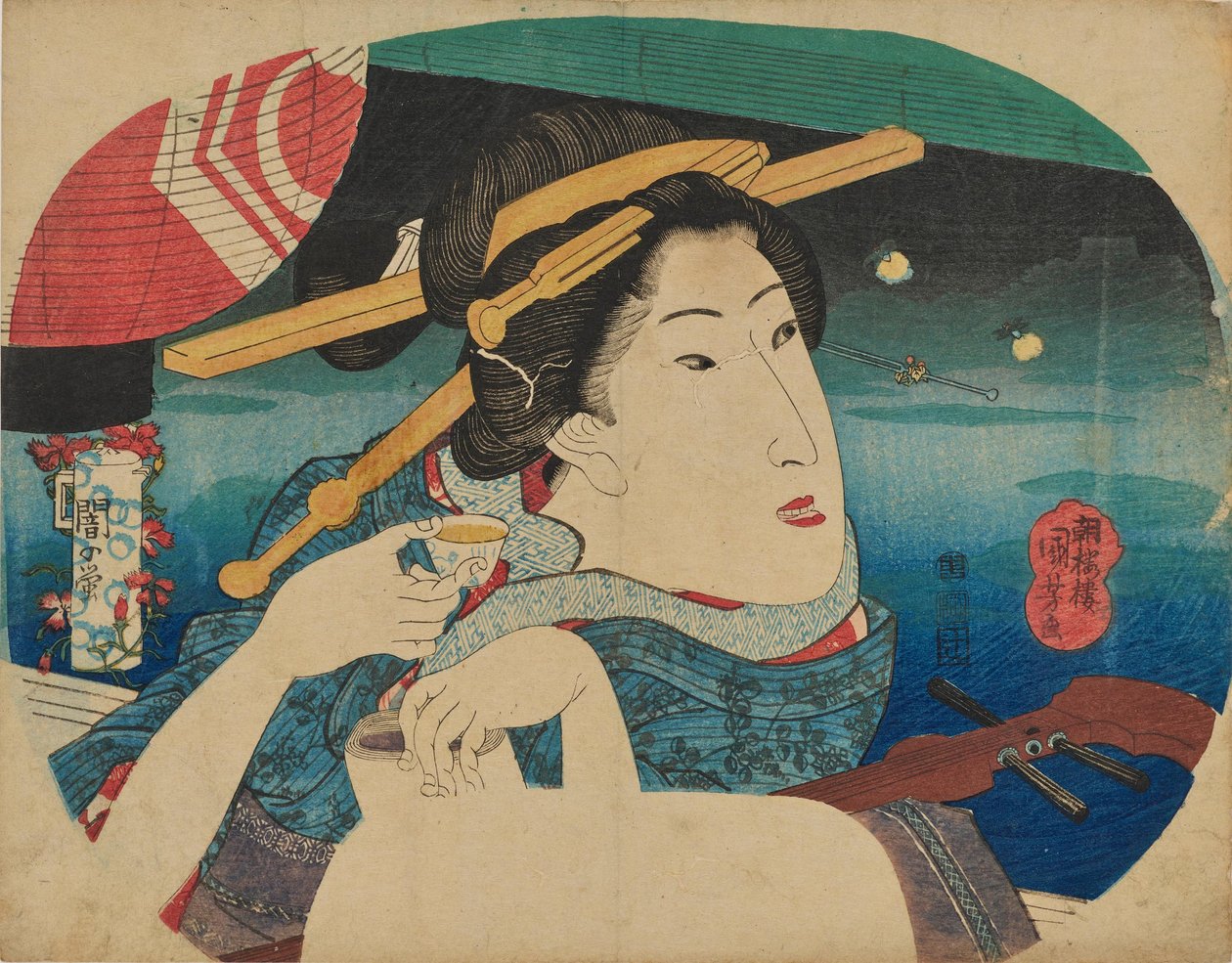 Krása a světluška od Utagawa Kuniyoshi