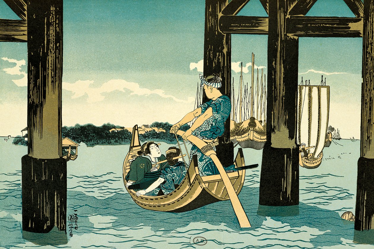 Výlety lodí od Utagawa Kuniyoshi