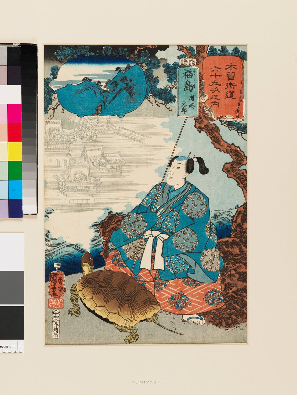 Fukušima: Urashima Tarō od Utagawa Kuniyoshi
