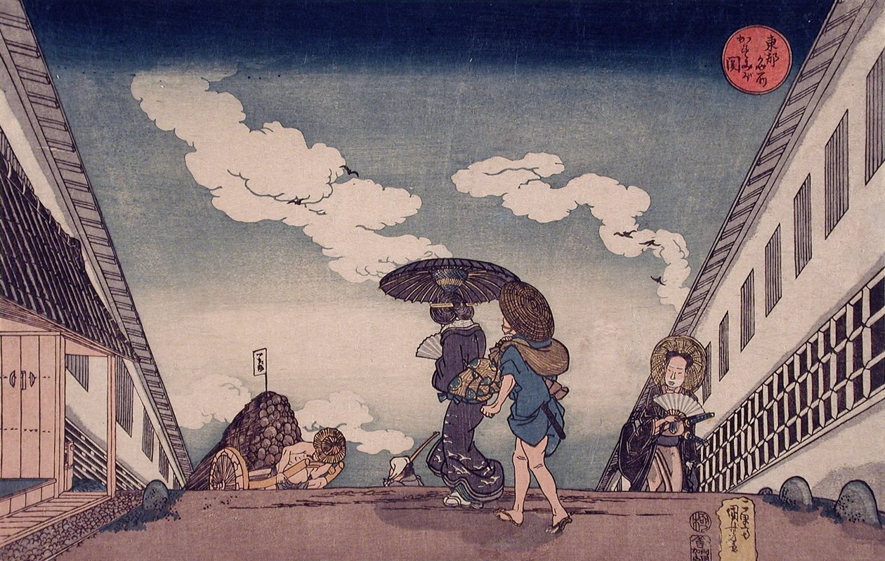 Kasumigaseki od Utagawa Kuniyoshi