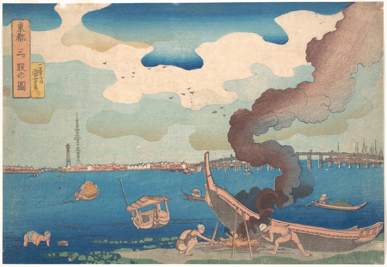 Fotografie Mitsumaty od Utagawa Kuniyoshi