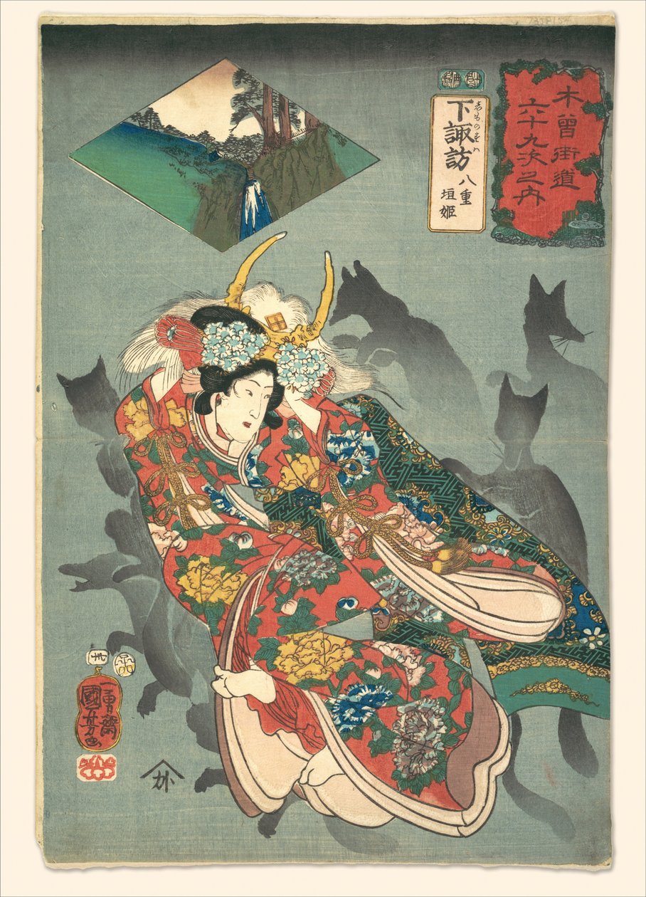 Princezna Yaegaki od Utagawa Kuniyoshi