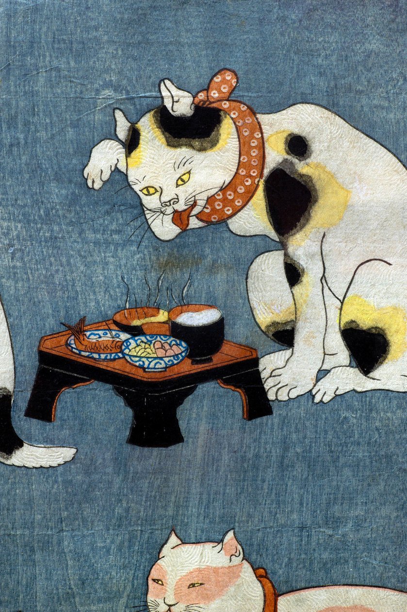 Proverbs Illustrated by Cats (Tatoe zukushi no uchi), c.1852 od Utagawa Kuniyoshi