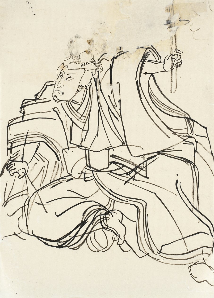 Náčrt vojenského hrdiny od Utagawa Kuniyoshi