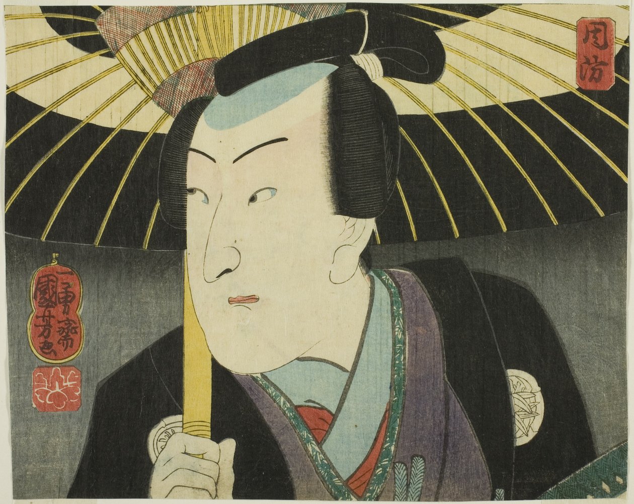 Provincie Suo, ze série „Moderní scény provincií v Edo Brocades“ od Utagawa Kuniyoshi