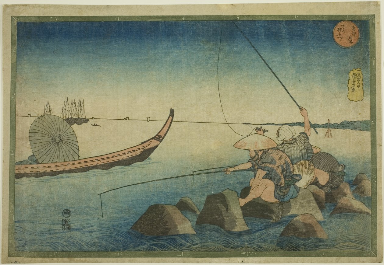 Teppozu, ze série „Slavná místa ve východním hlavním městě (Toto meisho)“ od Utagawa Kuniyoshi