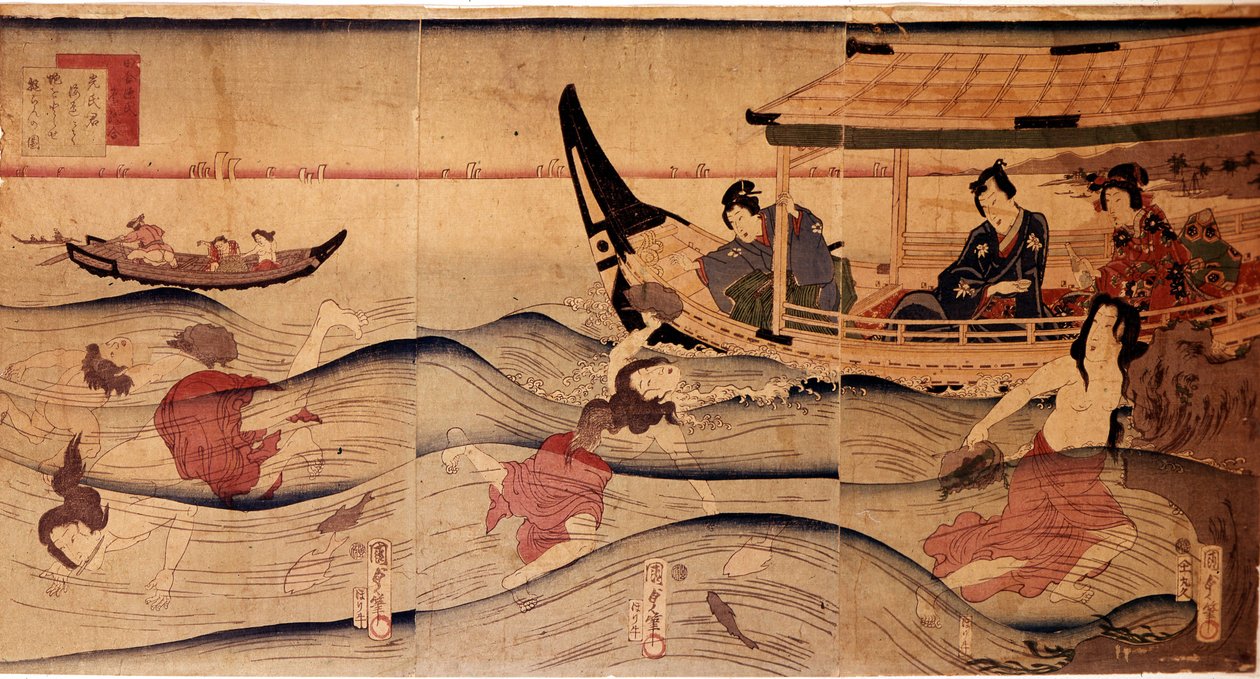 Ahoj Abba Ficain g. P Hayashi ts od Kuniyoshi Utagawa (v. 1797-1861) od Utagawa Kuniyoshi