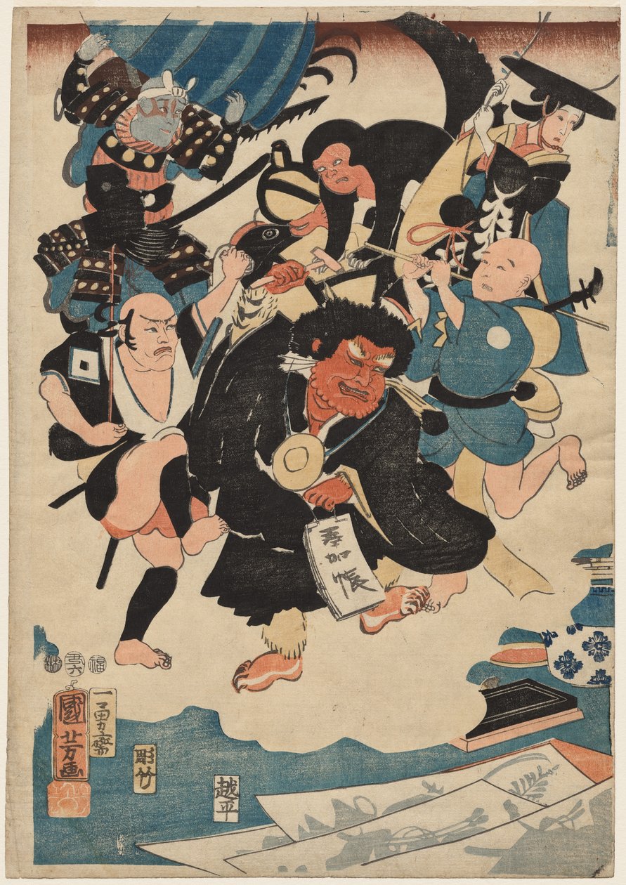 Podivný výskyt Ukiyo Matahei a jeho slavných obrazů od Utagawa Kuniyoshi