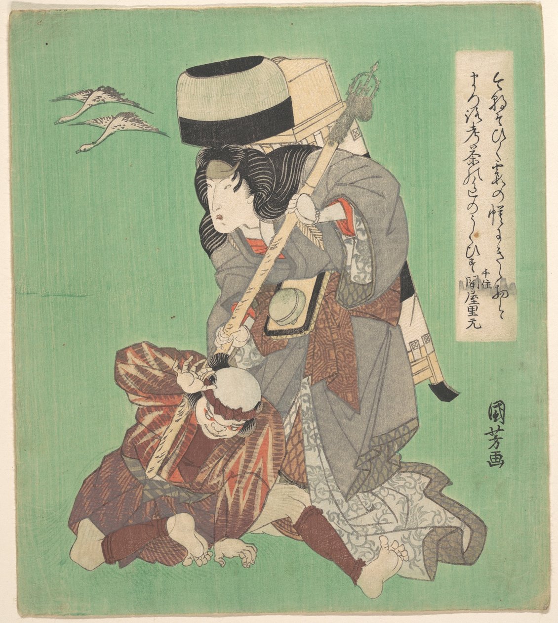 Divadelní scéna od Utagawa Kuniyoshi