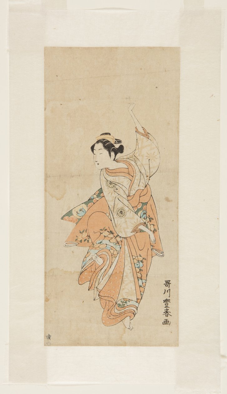 Tančící gejša od Utagawa Toyoharu