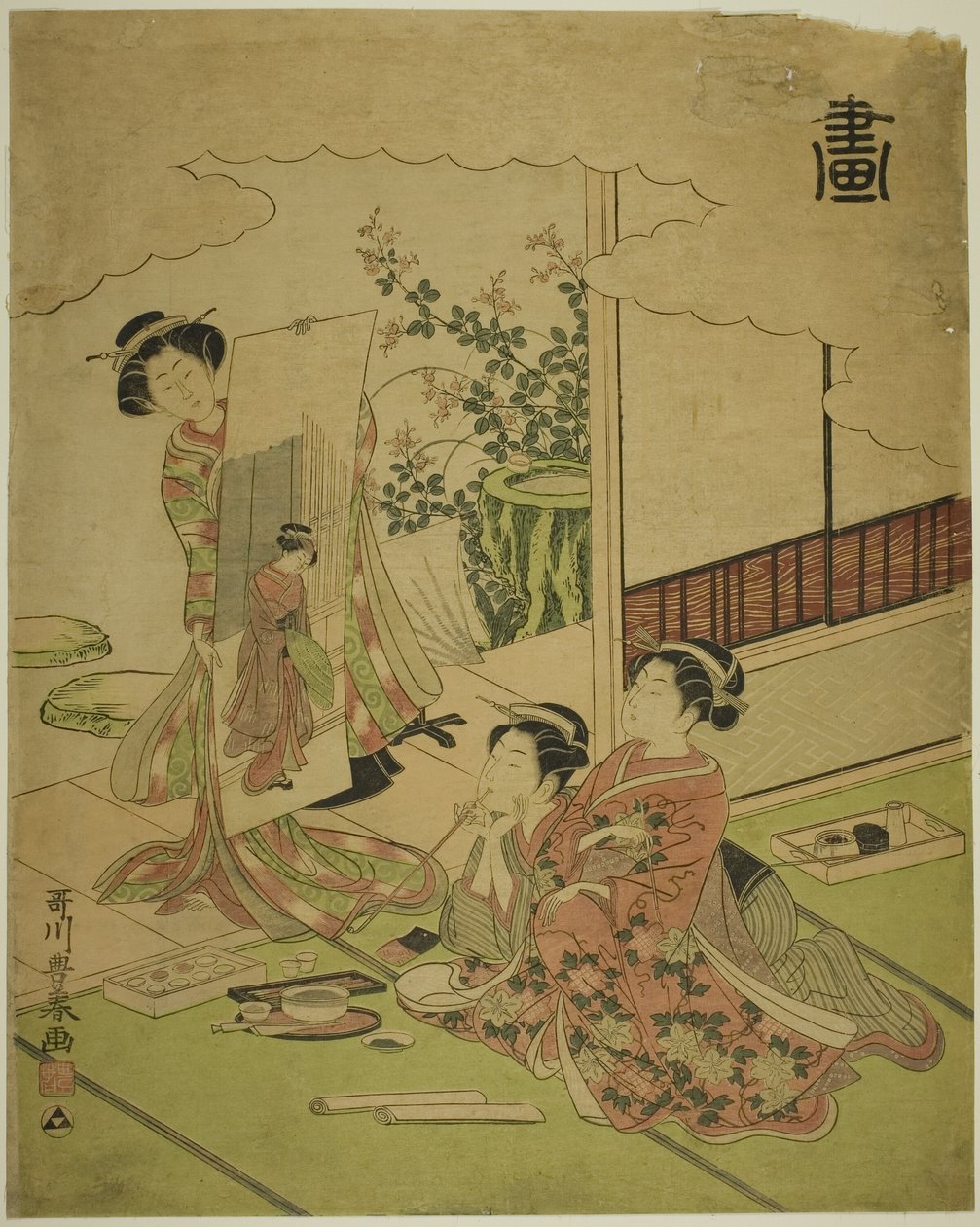 Painting (Ga), z nepojmenované série čtyř úspěchů od Utagawa Toyoharu