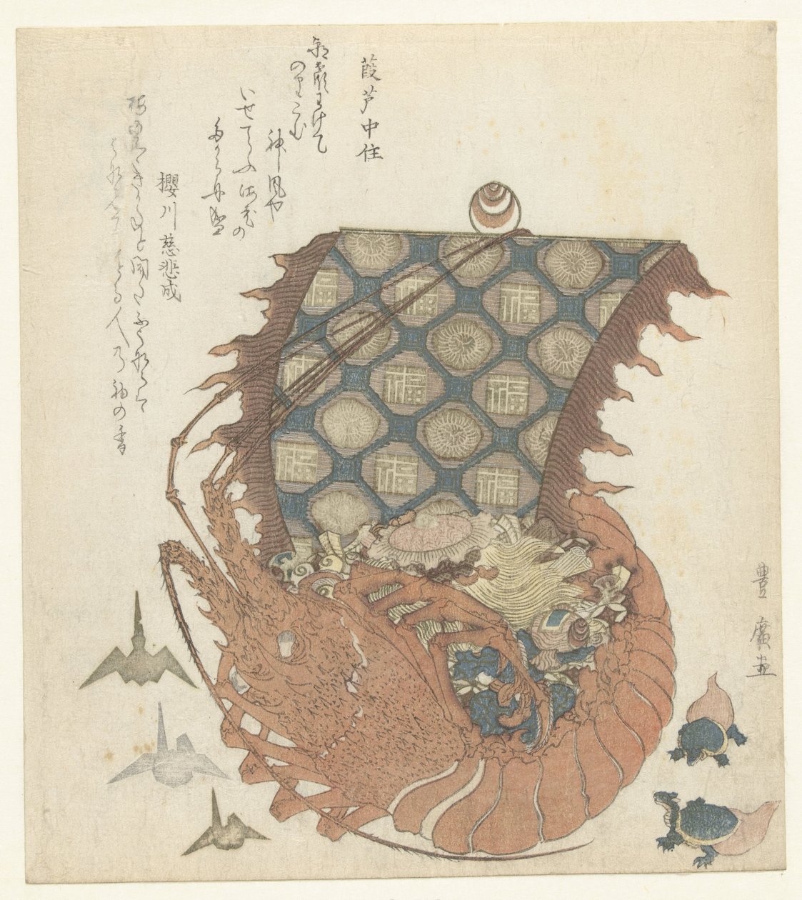 Langoš jako takarabune. od Utagawa Toyohiro