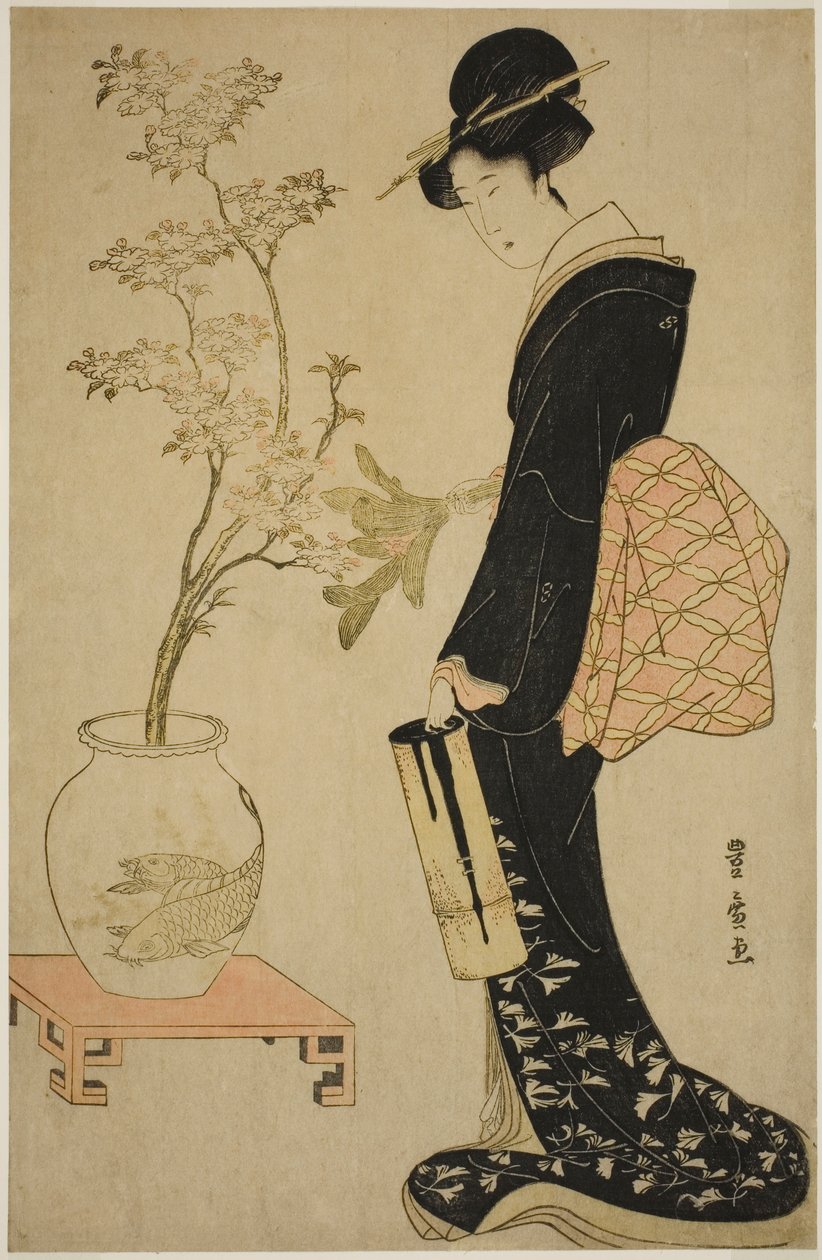 Prohlížení Ikebany od Utagawa Toyohiro
