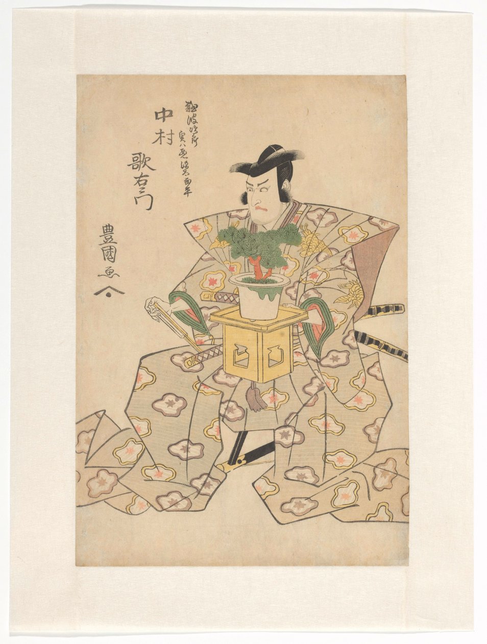 Nakamura Utaemon dobrý doplněk lds bonsai tley od Utagawa Toyokuni (I)
