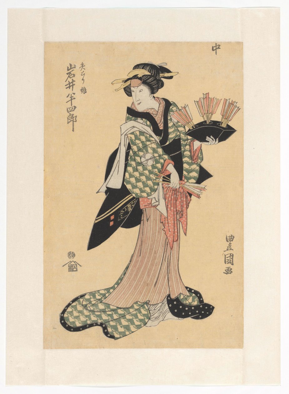 Oiwa drží šipky od Utagawa Toyokuni (I)