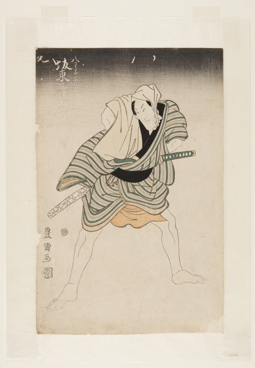Herec Bando Mitsugoro III (barevný dřevořez) od Utagawa Toyokuni