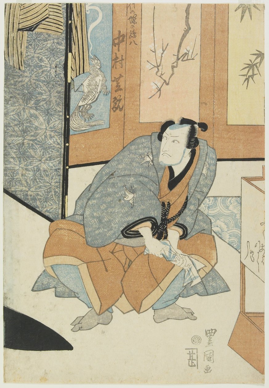 Herec Nakamura Shikan jako Magohachi z Takenozuky od Utagawa Toyokuni