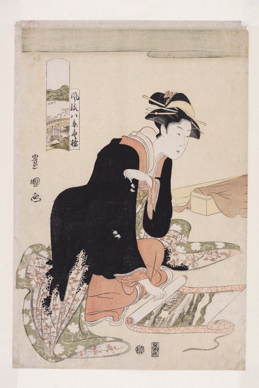 Vracející se čluny (barevný dřevěný tisk) od Utagawa Toyokuni