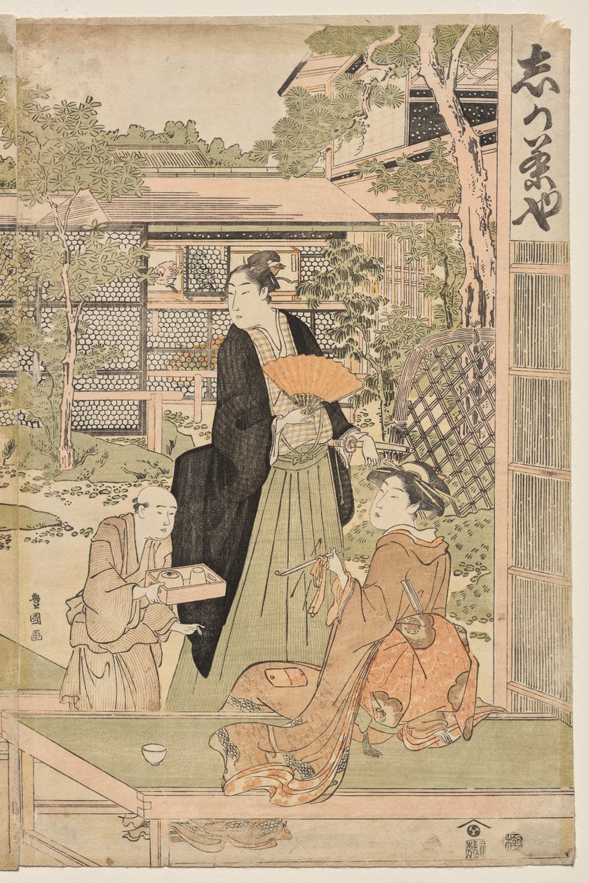 Čajovna Shika od Utagawa Toyokuni