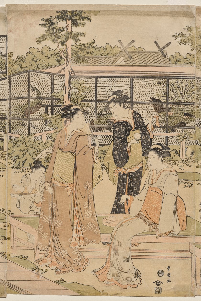 Čajovna Shika od Utagawa Toyokuni