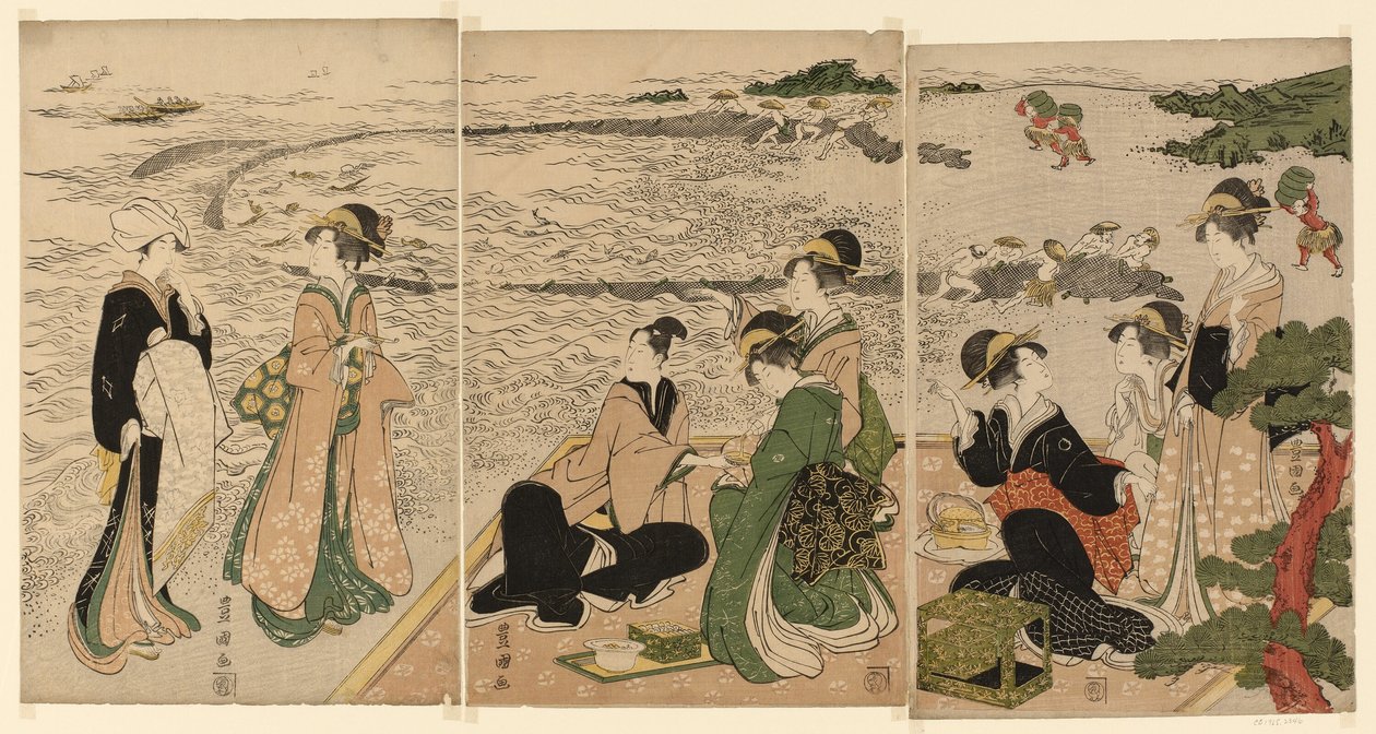 Výlet k moři od Utagawa Toyokuni I