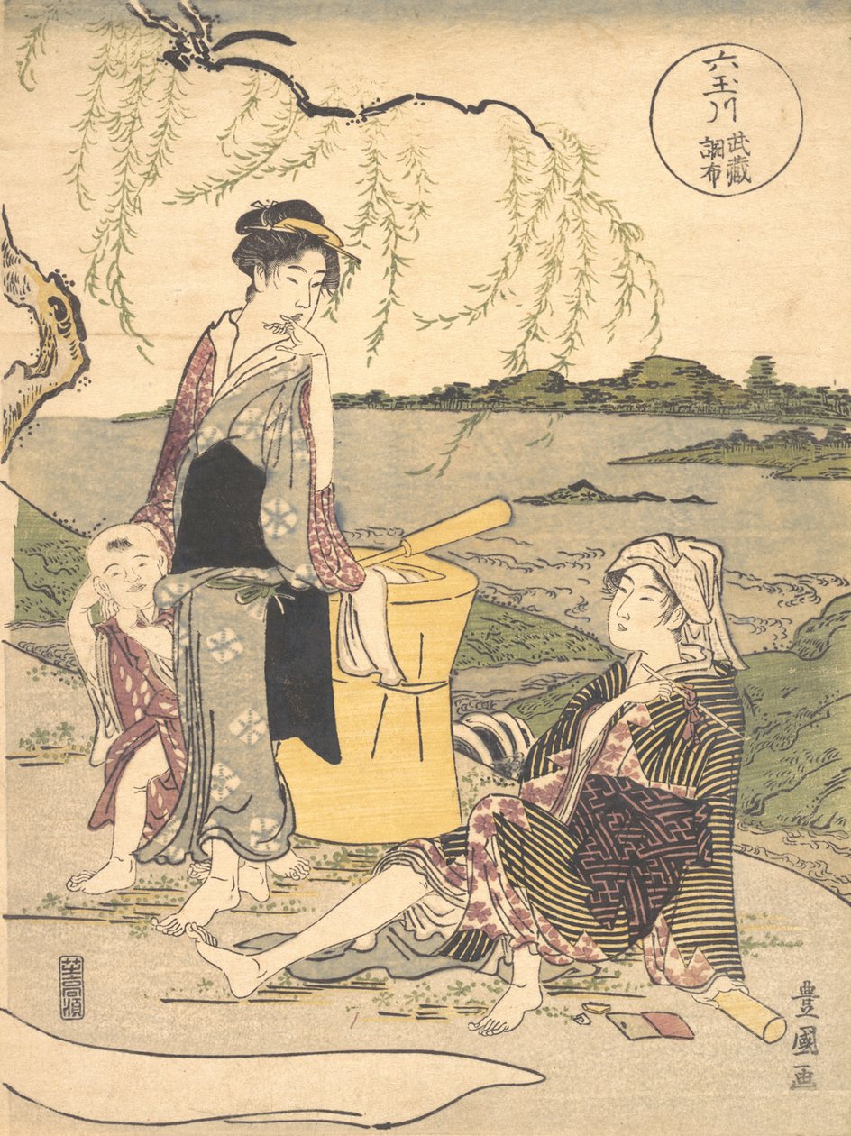 Chofuova řeka Tama? 1789. od Utagawa Toyokuni I