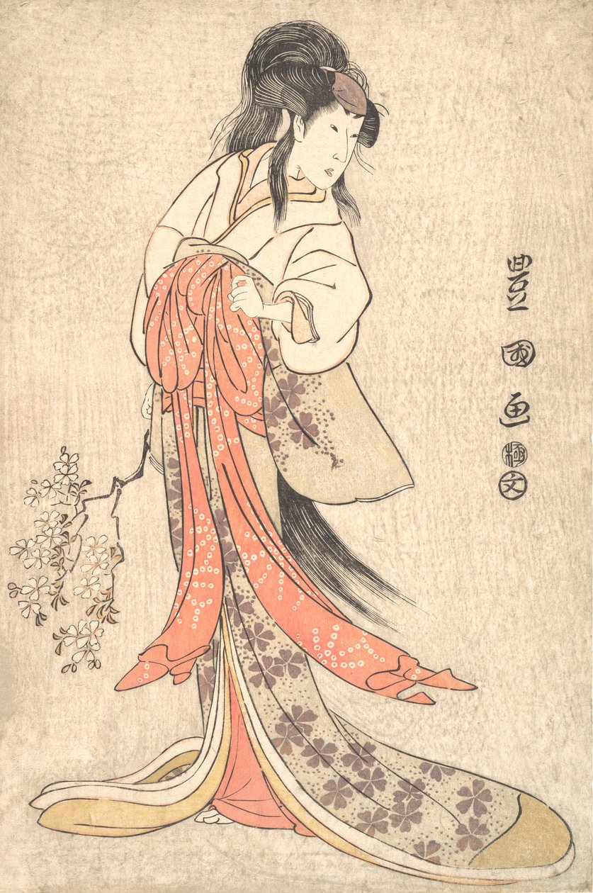 Kabuki a c a r Segawa Kiku no Onna Dobrý člen Ama d Femae Road, 1798 Dokončeno 9. od Utagawa Toyokuni I