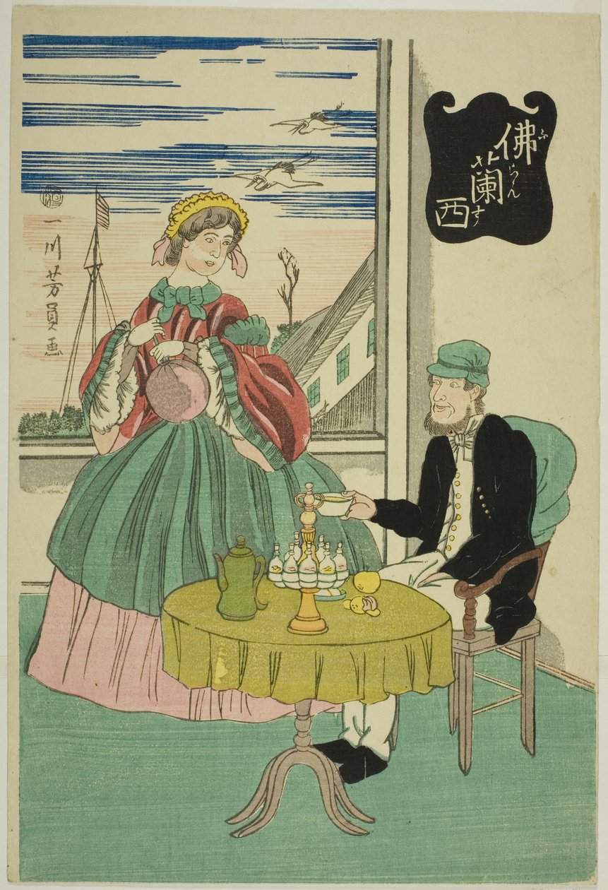 F kanál (Francie) od Utagawa Yoshikazu
