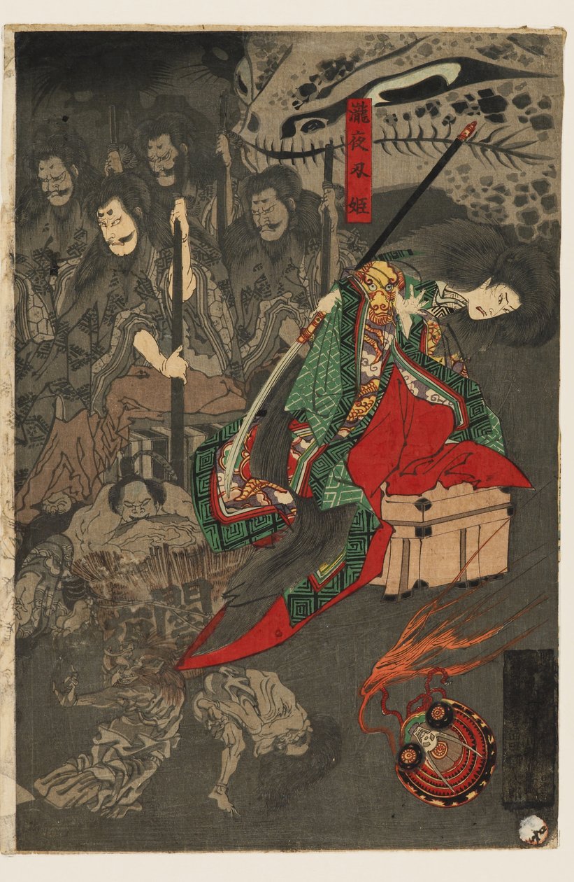 Noční přehlídka sta démonů v paláci Sōma od Utagawa Yoshiku