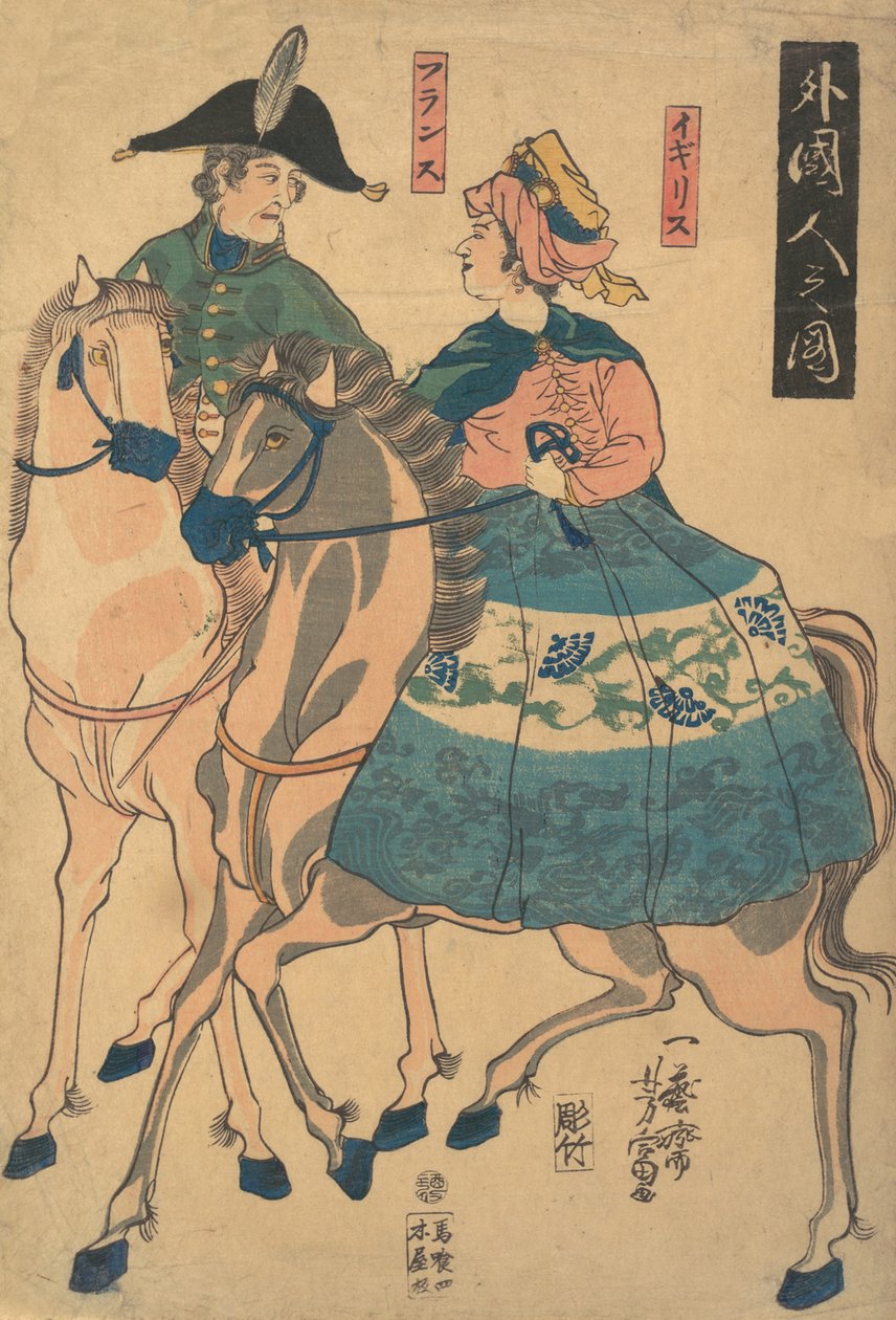 Podívejte se například na hodnotu g rs číslo cizince, 1861. od Utagawa Yoshitomi