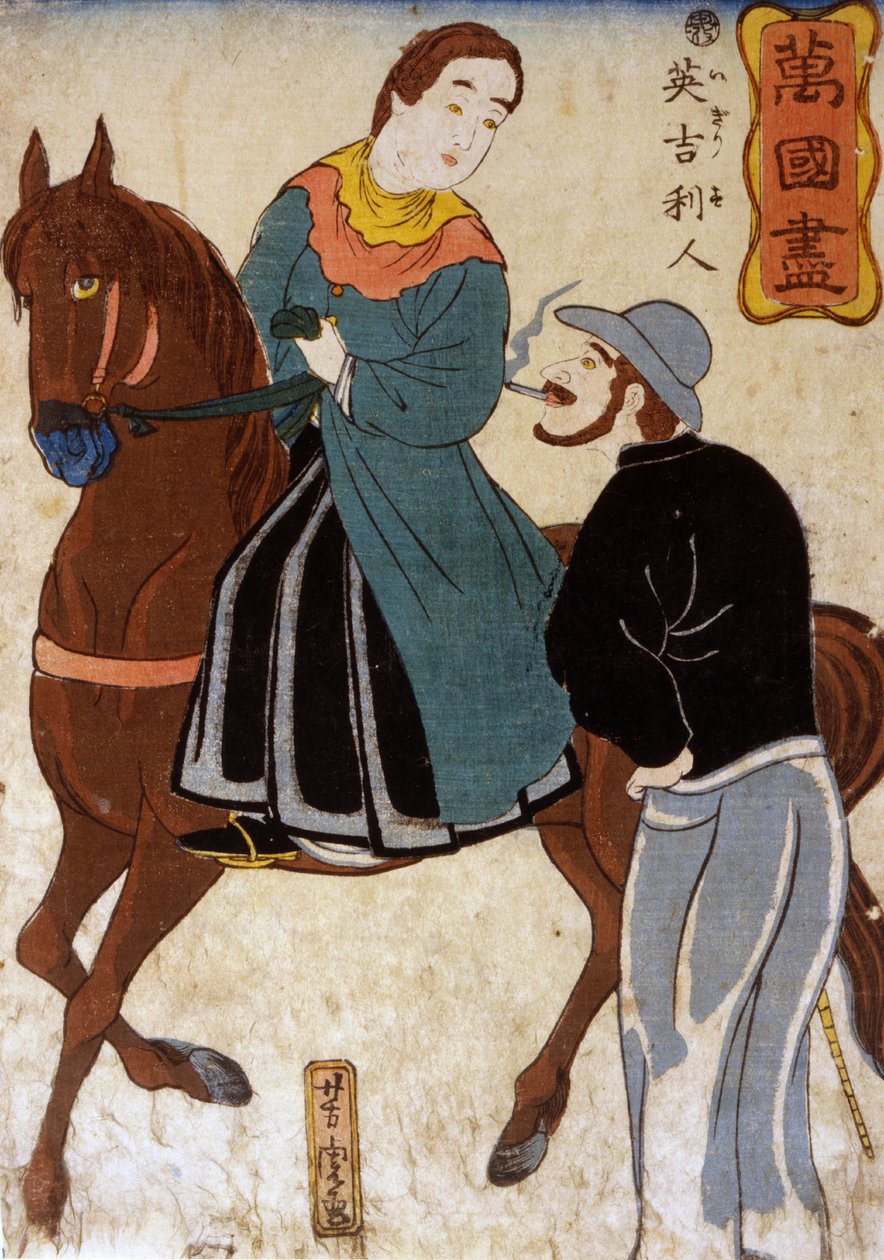 Britové z Bangkoku od Utagawa Yoshitora