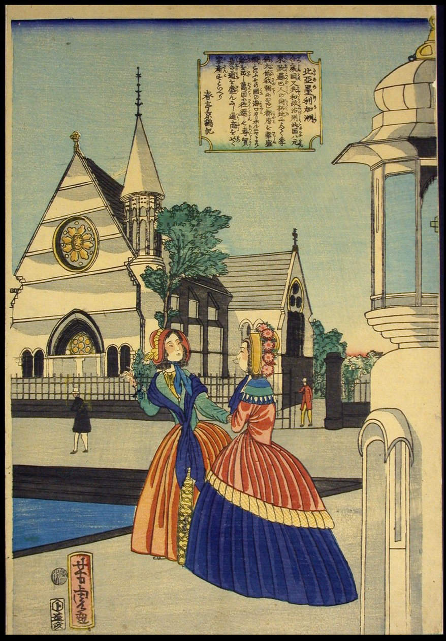 Severní Amerika (Kit America) od Utagawa Yoshitora