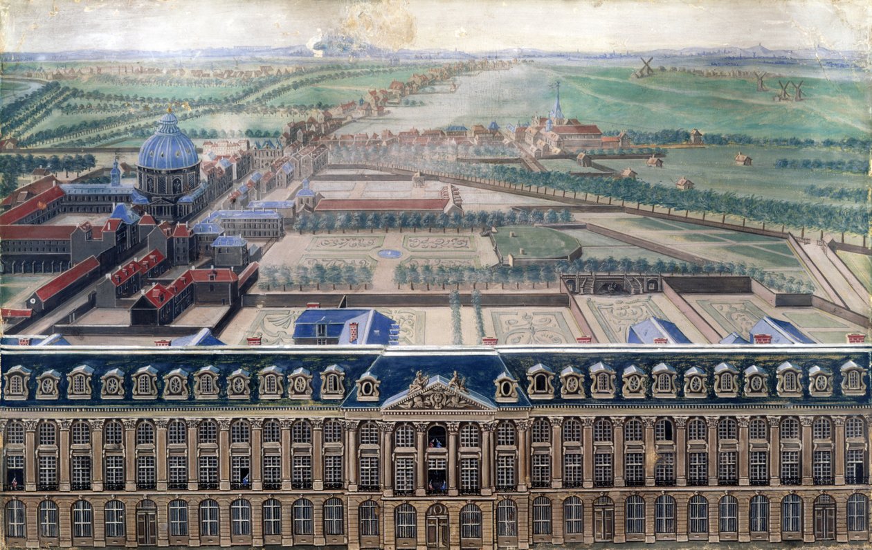 Západní průčelí Place Louis-Le-Grand a Faubourg Saint-Honore, kolem roku 1705 od V. Antier