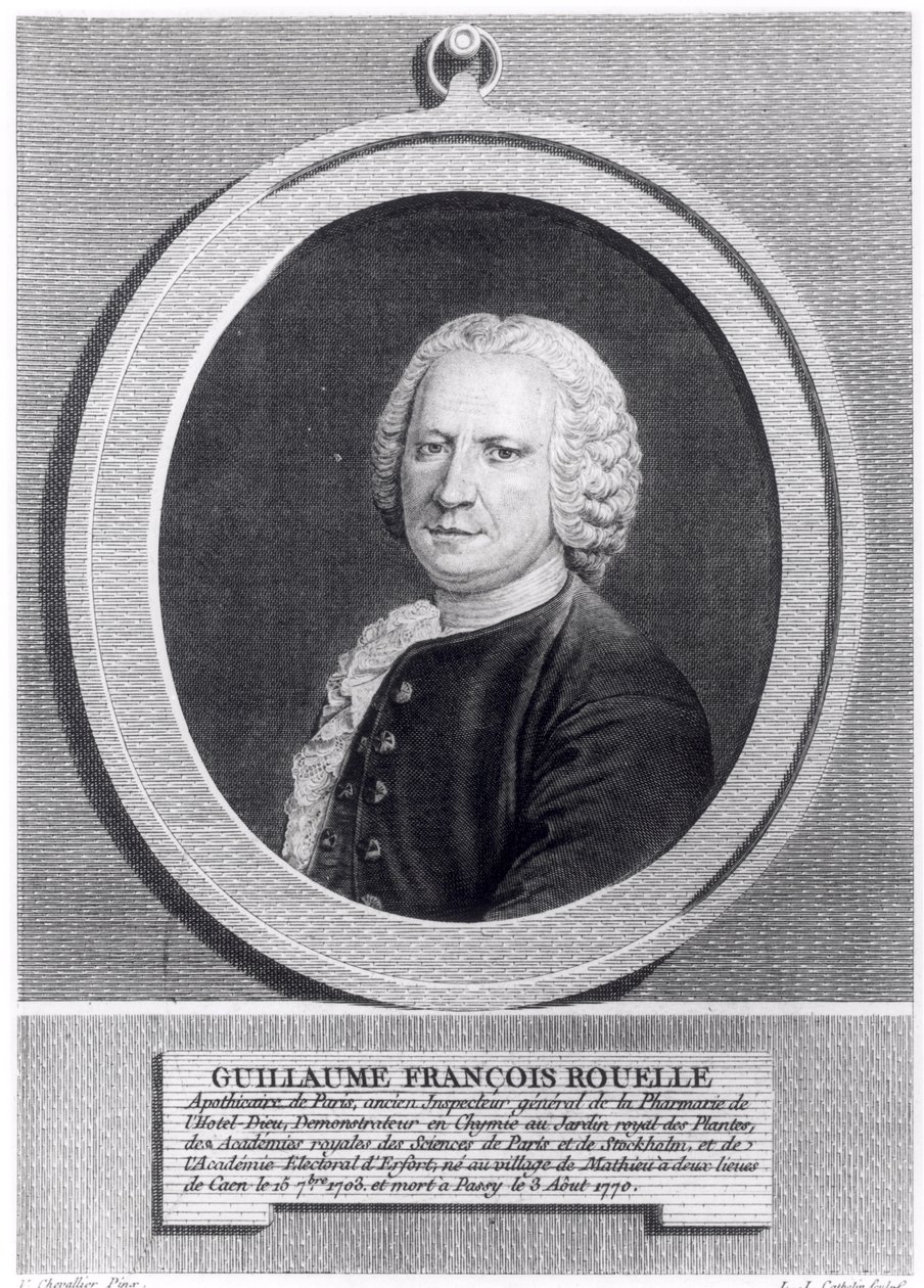 Guillaume Francois Rouelle (1703-70) rytý Louis Jacques Cathelin (1738-1804) (černobílá fotografie) od V. Chevallier