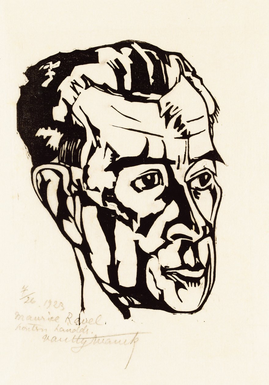 Portrét skladatele Maurice Ravela 1875-1937, 1923. od Valentijn Edgar Van Uytvanck